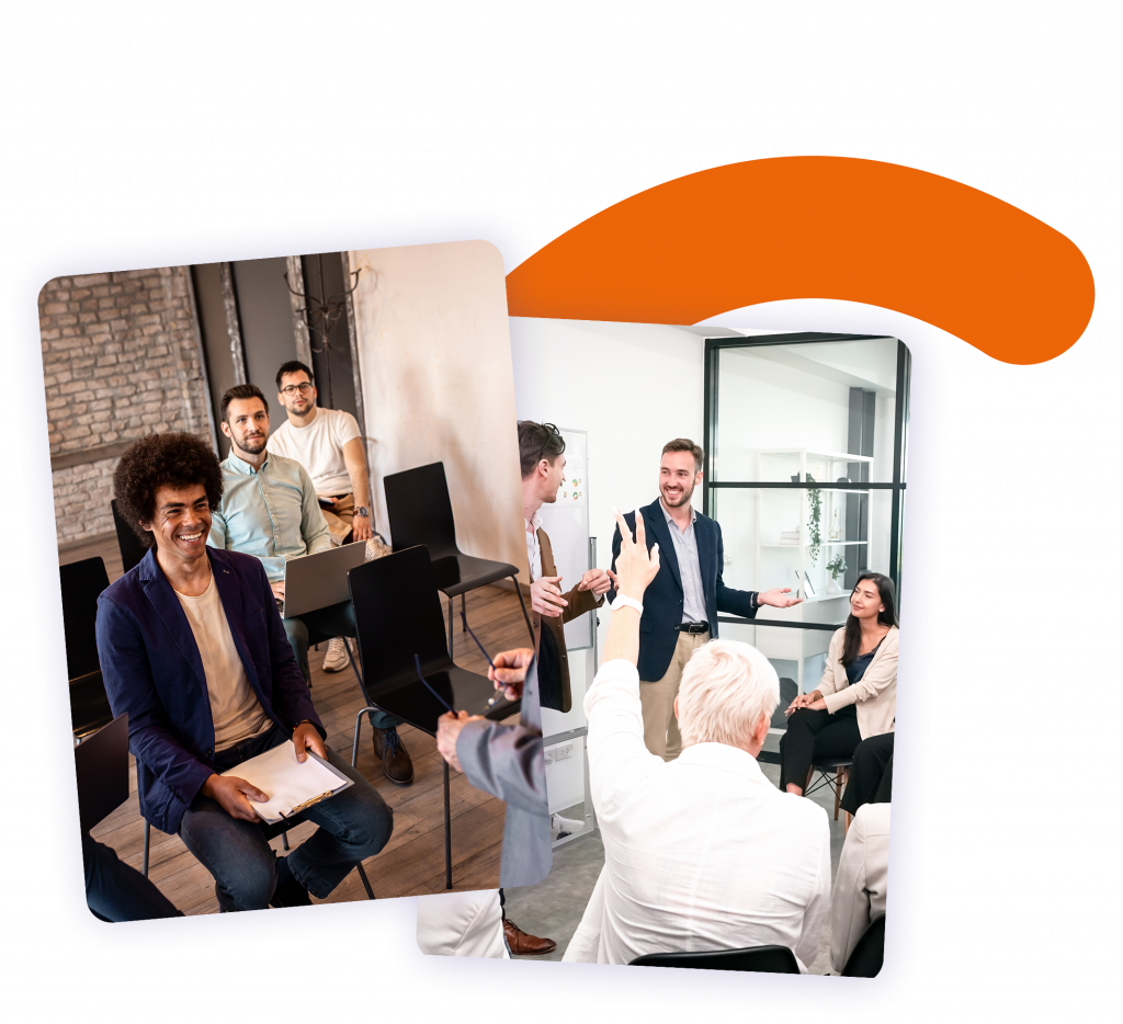 Groupe d’apprenants en atelier collaboratif au sein d’Arkesys